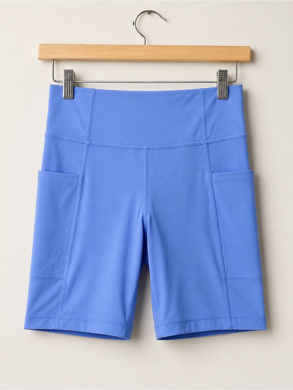 Athleta Girl Stash Your Treasures High-Rise Bike Shorts Periwinkle Size Large/12